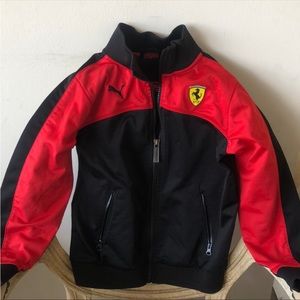 Scuderia Ferrari Puma Boys Jacket🏎️ / Size:6 / Preloved / In Good Condition